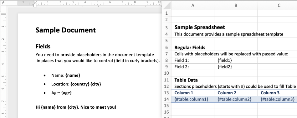 Fields Example