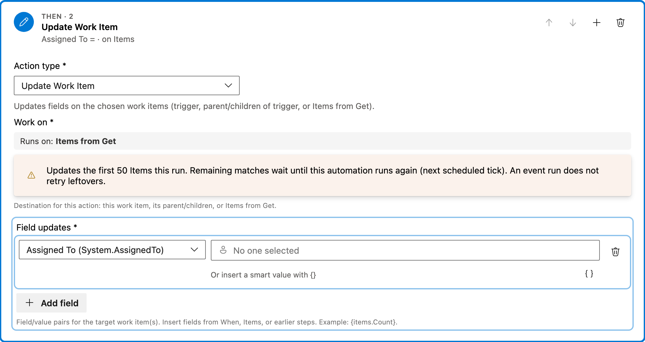 Bulk assign from a query action 2