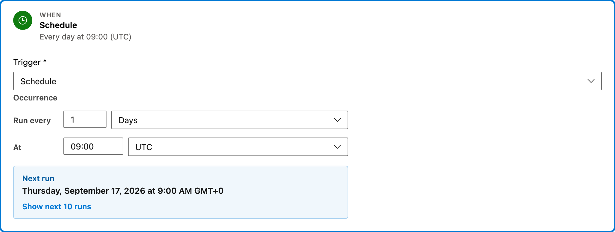 Bulk comment from a query trigger