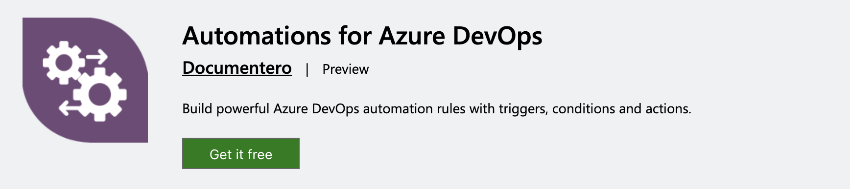 Automations for Azure DevOps on the Visual Studio Marketplace