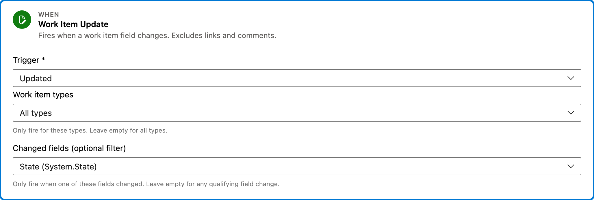 Clear triage tags when work is completed trigger